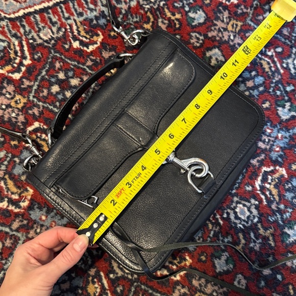 Rebecca Minkoff Black Bowery Leather Crossbody Bag Silver Hardware - Picture 13 of 13